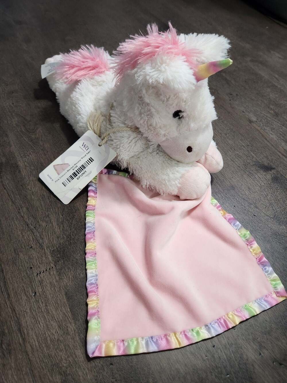 Warmies Unicorn Security Blankie Microwavable Lavender Scented Plush